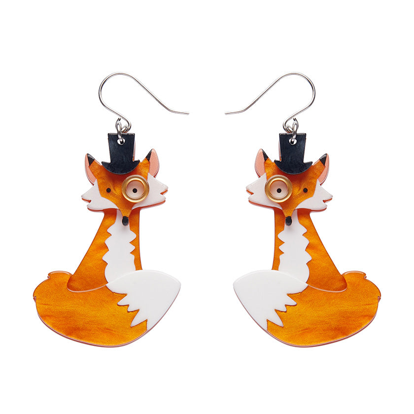 Felix the Fox Drop Earrings