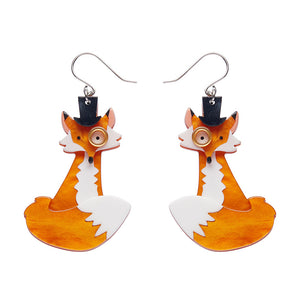 Felix the Fox Drop Earrings