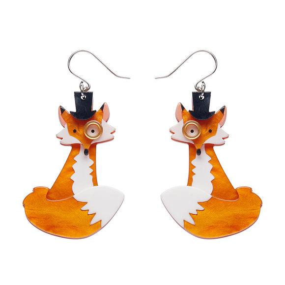 Felix the Fox Drop Earrings