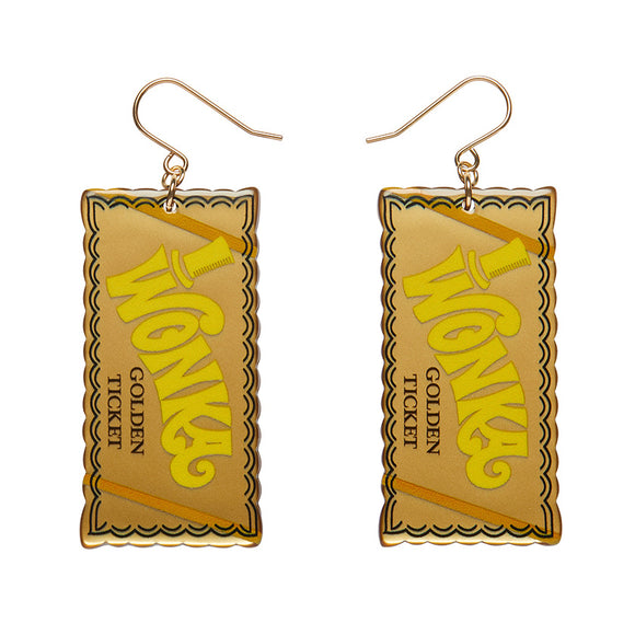 Golden Ticket Drop Earrings