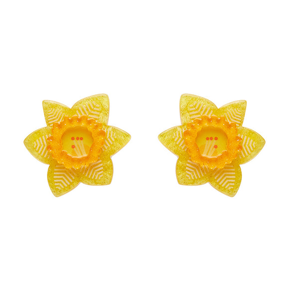 Delightful Daffodil Stud Earrings