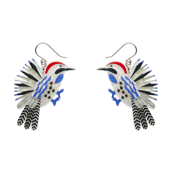 Wondrous Woodpecker Drop Earrings