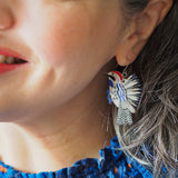 Wondrous Woodpecker Drop Earrings