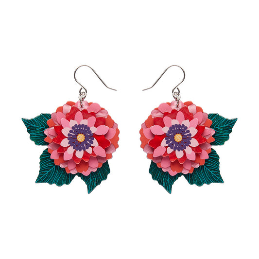 Dazzling Dahlia Drop Earrings