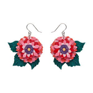 Dazzling Dahlia Drop Earrings