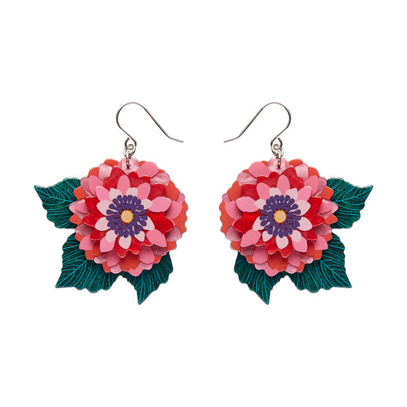 Dazzling Dahlia Drop Earrings