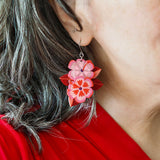 Halcyon Hibiscus Drop Earrings