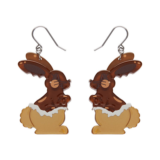 Cocoa the Bunny Drop Earrings