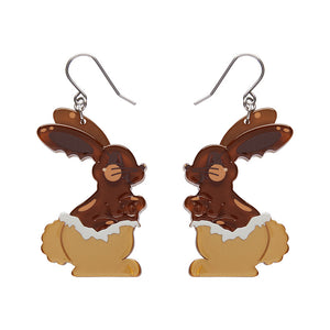 Cocoa the Bunny Drop Earrings