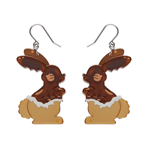 Cocoa the Bunny Drop Earrings