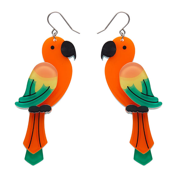 Pancha’s Parrots Drop Earrings