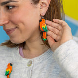 Pancha’s Parrots Drop Earrings