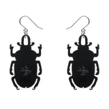 Ruby the Rainbow Stag Beetle Earrings