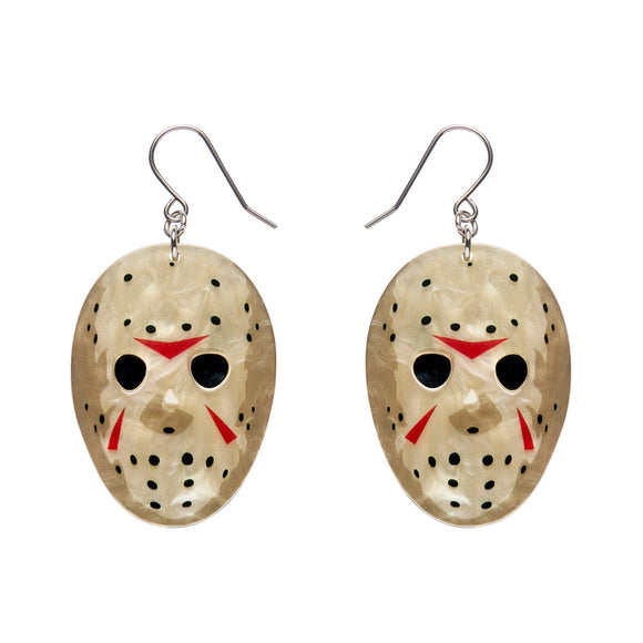 Jason Voorhees Mask Drop Earrings