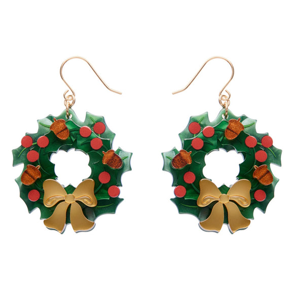 Forest Wreath Drop Earrings