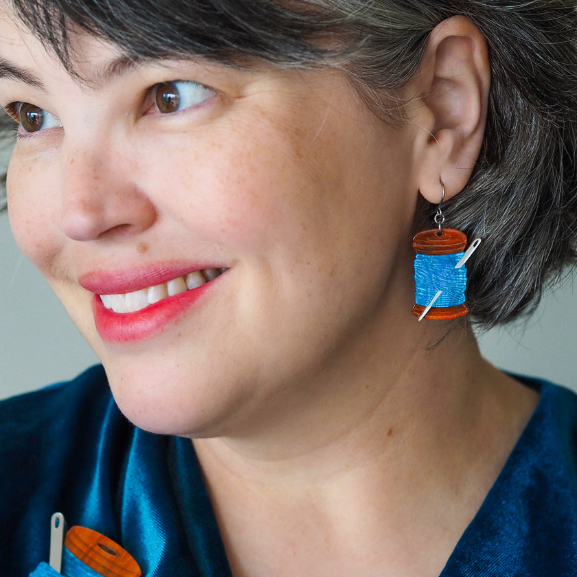 Thread the Needle Drop Earrings