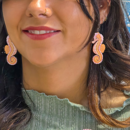 KKuu Wanana (Seahorse) Drop Earrings