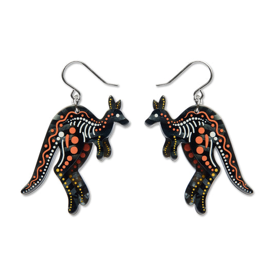 Matjumpa Ritjinguthinha (Kangaroo) Drop Earrings