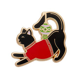 Feline Festive Enamel Pin