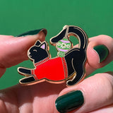 Feline Festive Enamel Pin