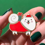 Santa Paws Enamel Pin