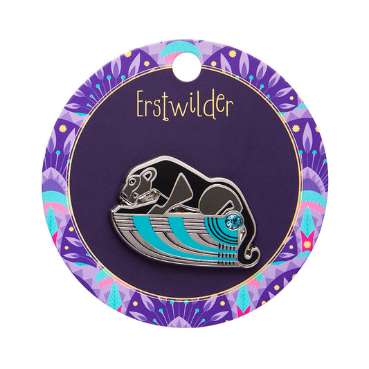 The Panther's Embrace Enamel Pin