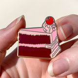 Romance Isn't Dead Cake Enamel Pin