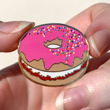 Donut Cake Enamel Pin