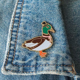 Well-Dressed Duck Enamel Pin