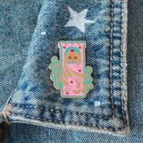 Let Your Hair Down Enamel Pin