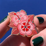 Halcyon Hibiscus Enamel Pin