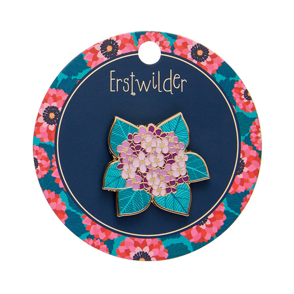 Heavenly Hydrangea Enamel Pin