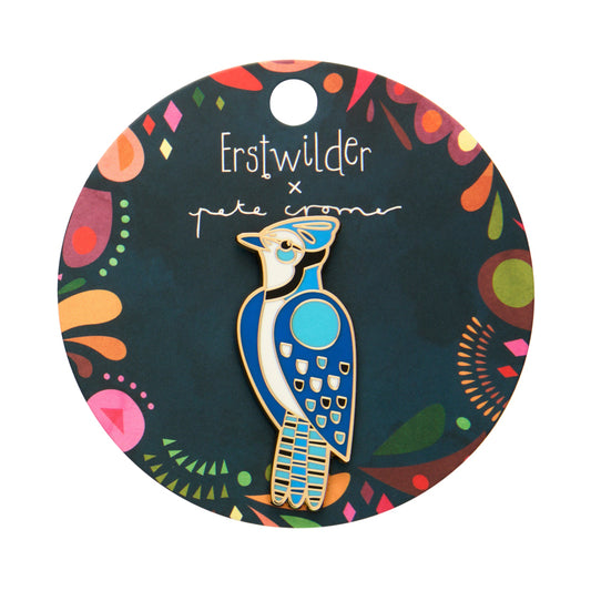 The Boisterous Blue Jay Enamel Pin