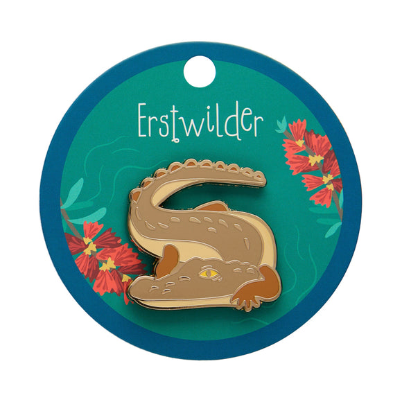 Crikey the Saltwater Crocodile Enamel Pin