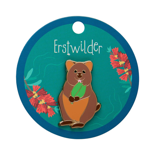Quinn the Quokka Enamel Pin