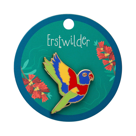 Lulu the Lorikeet Enamel Pin
