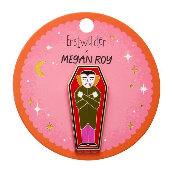 Cozy Coffin Enamel Pin