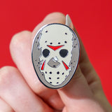 Jason Voorhees Mask Enamel Pin