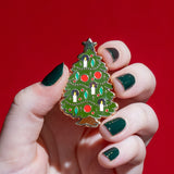 Christmas Tree Centre-Piece Enamel Pin