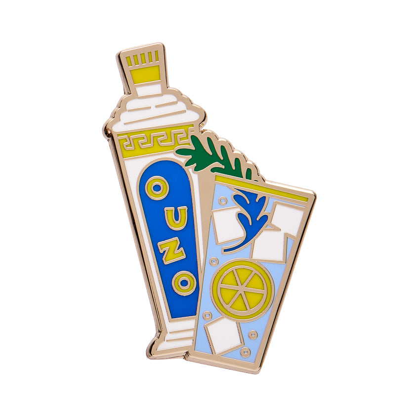 Opa! Ouzo Enamel Pin