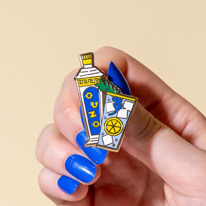 Opa! Ouzo Enamel Pin