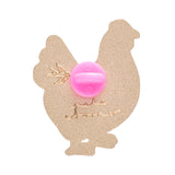 Clara the Chicken Enamel Pin