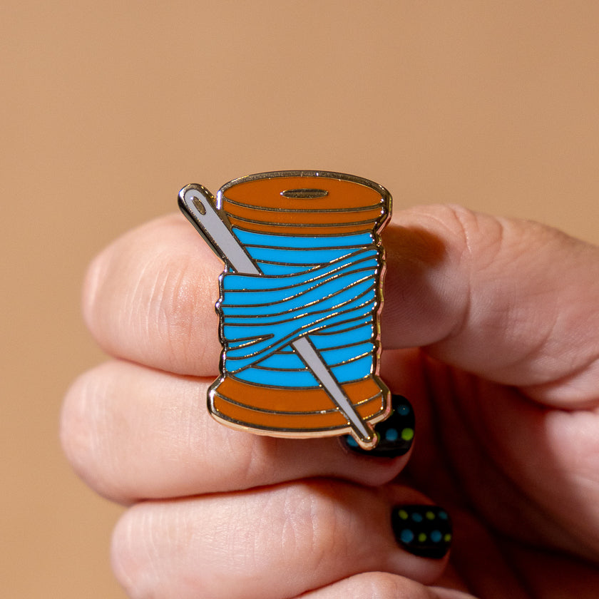 Thread the Needle Enamel Pin