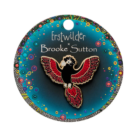 Kurri Kurri Marrpu (Red-Tailed Black Cockatoo) Enamel Pin