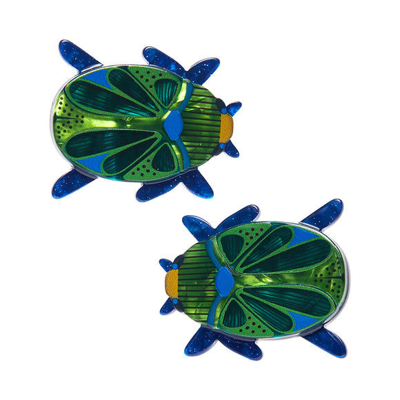 Luck of the Beetle Hair Clips Set - 2 Piece