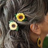 Sunshine and Smiles Hair Clips Set - 2 Piece