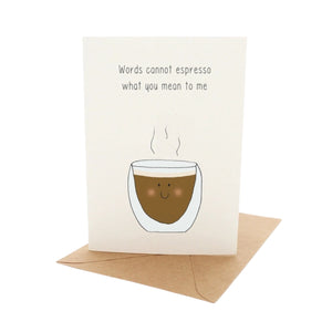 Punny Espresso Card