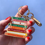 Literary Gems Enamel Key Ring