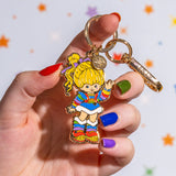 Rainbow Brite Says Hello Enamel Key Ring
