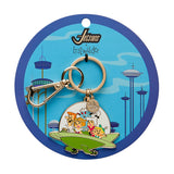 The Jetsons Aerocar Enamel Key Ring